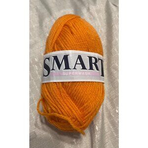 1 Skein Sandnes Garn Smart Superwash Wool Yarn DK Wt. 2708 2480 Orange 1.76 oz